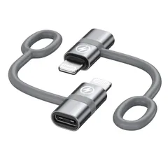 【数量限定】RAVIAD Type C to ライトニング 変換アダプタ (2個セット) 36W PD急速充電 PDチップ搭載 高速データ転送 USB-C i-Phone 変換コネクタ アルミ合金外装 シリコンバンド設計 タイプCからiOS変換コネクタ iOS