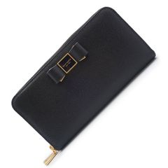 TOCCA リボン スタッズ 長財布 トッカ りぼん レザー ウォレット 