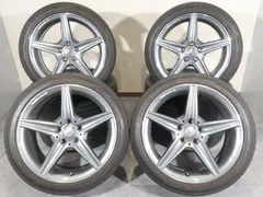 4本 メルセデス ベンツ Cクラス W205 純正 AMG 18インチ 7.5J +44 8.5J +49 5H PCD 112 ラジアル ARROW SPEED DUNLOP 225/45R18 前後違いのサムネイル
