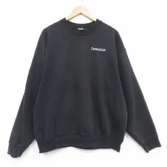 XL/古着 フルーツオブザルーム 長袖 スウェット メンズ 90年代 90s Dreamhire 大きいサイズ クルーネック USA製 黒 26apr01