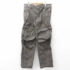W36/古着 オールドネイビー OLD NAVY カーゴ パンツ メンズ コットン 茶 迷彩 26apr01