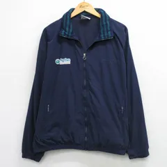 XL/古着 アディダス adidas 長袖 ジャケット メンズ 90年代 90s ワンポイントロゴ Agr Evo 大きいサイズ 紺他 26apr01