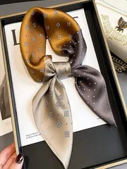 アクセサリー レディース スカーフ 1個 女性 水玉模様 & 幾何学模様 ファッショナブル 日常の装飾用 バンダナ