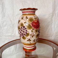 美品 Meissen フラワーベース インドの華 オレンジ 花瓶 - メルカリ