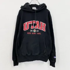 Champion　チャンピオン　リバースウィーブ　スウェットパーカー/フーディー　3連プリント　現行　黒　ブラック　Mサイズ　古着