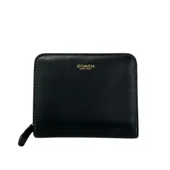 COACH(コーチ) 2つ折り財布 ニューヨーク ビルフォールド ウォレット CW564 黒 ラウンドファスナー レザー