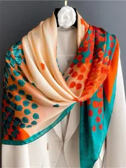 アクセサリー レディース スカーフ 1個 ツリー柄 レディース ファッショナブルバンダナ 日常着 冬 秋