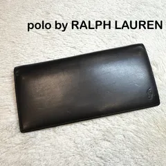 polo by RALPH LAUREN ラルフローレン 長財布 本革 レザー ブラック