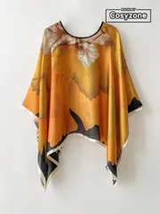 アクセサリー レディース スカーフ 花柄スカーフ 印象的な風景模様 女性用 頭巻きにも使えます