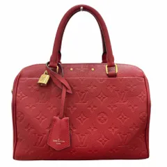 ルイヴィトン ハンドバッグ M42399 モノグラム アンプラント スピーディ バンドリエール25 NM ゴールド金具 レザー レッド LOUIS VUITTON