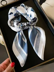 アクセサリー レディース スカーフ 1枚 プリントスカーフ、レディースファッションネッカチーフ、コントラストカラー軽量デイリーウェア、バレンタインデーの理想的なギフト