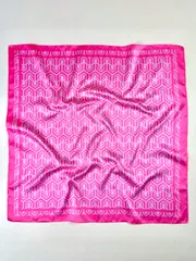 アクセサリー レディース スカーフ レディース 幾何学プリントスカーフ 1枚 エレガントなサテンネッカチーフ ヘッドスカーフ ヘアアクセサリー