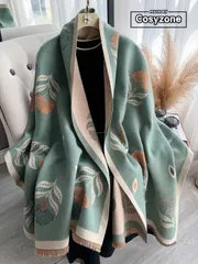 アクセサリー レディース スカーフ 1枚 レディース フェイクカシミア フローラル ジャカード ニット あたたかい スカーフ/ショール、秋冬に使える汎用性のあるアクセサリー、装飾にも適しています