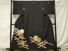 平和屋着物●太鼓柄袋帯　唐織　綴れ　龍松竹梅花文　金糸　正絹　逸品　CABF5309hy 平和屋着物○太鼓柄袋帯 唐織 綴れ 龍松竹梅花文 金糸 正絹 逸品