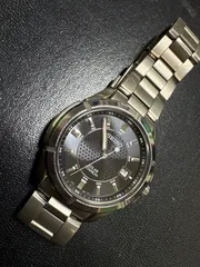 SEIKO　ソーラーチタニウム　メンズ腕時計　黒文字盤