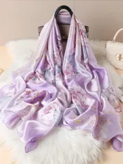 アクセサリー レディース スカーフ 1枚 プリントスカーフ、エレガントな屋外日よけヘッドスカーフ、ロマンチックな屋外旅行ヘアバンド、スタイルを引き立てるヘアアクセサリー