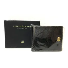 D78 箱有ダンヒル メンズ 二つ折り財布 黒 263200817