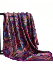 アクセサリー レディース スカーフ 1枚 35インチ ラグジュアリープリントスカーフ、ファッション多用途ポリエステル生地ヘアバンド/ネッカチーフショール、ドレスにカジュアルでシック