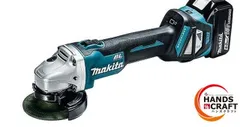☆makita マキタ 100mm 充電式ディスクグラインダ/スライドスイッチタイプ GA412DRGX (BL1860B×2 充電器 ケース付) 純正 未使用品のサムネイル