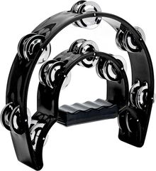 Wonderfall Tambourine, Musical Instrument, Percussion, Year-End Party, Karaoke (Black)