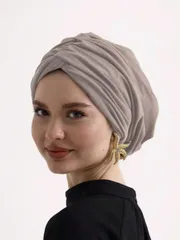 アクセサリー レディース スカーフ 1個 女性用クラシックソリッドカラーケモ ターバン帽子、高弾性&プリーツデザイン、滑り止め&通気性、マルチレイヤープリーツヘッドスカーフ、快適なソフトモーダル ニット生地、ヒジャ