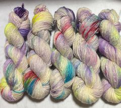 手染め中細毛糸 絣糸 50g×10綛セット No.46 - メルカリ