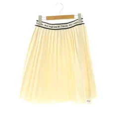 トゥービーバイアニエスベー To b. by agnes b. ニットプリーツスカート 膝丈 フレア 36 アイボリー /NR ■OS ■SH