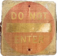 70s USA DO NOT ENTER ロードサイン メタル看板 ビンテージ - メルカリ