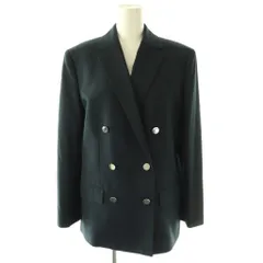 セオリー Theory 24SS OXFORD WOOL BOXY DB JKT ダブルブレストジャケット テーラード 2 ネイビー /ES ■OS