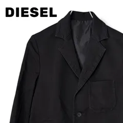 DIESEL ディーゼル ブラック メンズ アウター 長袖 ジャケット テーラードジャケット コットンジャケット カジュアルジャケット【XSサイズ】0001481OCのサムネイル