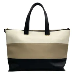 GIORGIOARMANI(ジョルジオアルマーニ) ハンドバッグ - 黒×白×グレー レザーのサムネイル