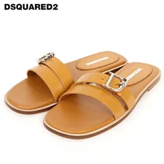 ディースクエアード DSQUARED2 レディース サンダル D2ポイントフロントベルトサンダル ブラウン系 イタリア製（サイズ/36/38）ds2002のサムネイル