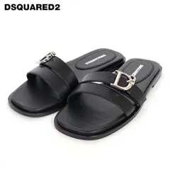 ディースクエアード DSQUARED2 レディース サンダル D2ポイントフロントベルトサンダル ブラック系 イタリア製（サイズ/35/38）ds2001のサムネイル