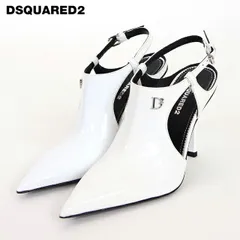 ディースクエアード DSQUARED2 レディース ブーティ― バックストラップエナメルブーティ ホワイト系 イタリア製（サイズ/38/39）ds2009のサムネイル