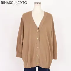リナシメント RINASCIMENTO レディース 長袖カーディガン ロングニットカーディガン　EcoVero ブラウン系（サイズ/SM）sa1004