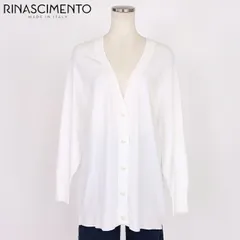 リナシメント RINASCIMENTO レディース 長袖カーディガン ロングニットカーディガン　EcoVero ホワイト系（サイズ/ML）sa1005のサムネイル