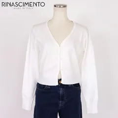 リナシメント RINASCIMENTO レディース 長袖カーディガン ニットカーディガン　EcoVero ホワイト系（サイズ/ML）sa1008のサムネイル