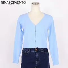 リナシメント RINASCIMENTO レディース 長袖カーディガン ニットカーディガン　EcoVero ブルー系（サイズ/SM）sa1010のサムネイル