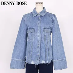 デニーローズ DENNY ROSE レディース 長袖シャツ ダメージ加工デニムシャツ ブルー系（サイズ/S）sa1031のサムネイル