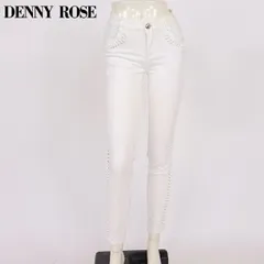 デニーローズ DENNY ROSE レディース スキニージーンズ ポケット＆サイドポイントスキニーパンツ ホワイト系（サイズ/26）sa1055のサムネイル