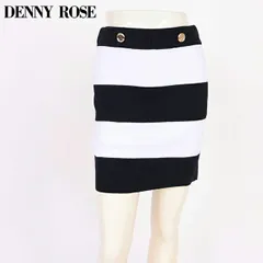 デニーローズ DENNY ROSE レディース ミニスカート 太ボーダーニットスカート ブラック系（サイズ/S）sa1064のサムネイル