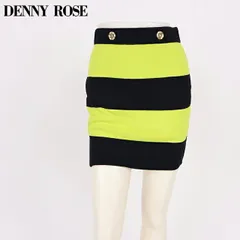 デニーローズ DENNY ROSE レディース ミニスカート 太ボーダーニットスカート グリーン系（サイズ/S）sa1065のサムネイル