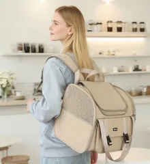 ペットバッグ  ペットキャリーバッグ 猫 小型犬用 リュックサック  手提げ 大容量  通気 外出用 ペット用品 犬用 キャリーバッグ 拡張可能