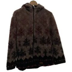 【中古】　WOOLRICH　ボアジャケット　フード　フルジップ　総柄　USA製　アメカジ　古着　/7113のサムネイル