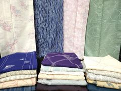 平和屋着物▽上質な紬　単衣　枝花文　正絹　逸品　AAAW7638fy 平和屋着物▽上質な紬 単衣 枝花文 正絹 逸品 AAAW7638fyの通販 by