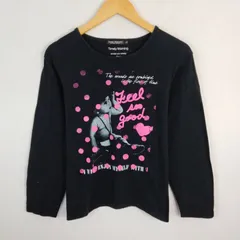 Timely Warning タイムリーワーニング 長袖Tシャツ キャラクタープリント ブラック Lサイズ メンズ 古着 ストリート Y2Kのサムネイル