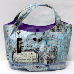 Think Bee！パリス パリの地図柄 水色 【美品】 - メルカリ