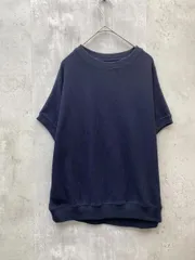 URBAN RESEARCH DOORS アーバンリサーチドアーズ タックフライスフレンチ Tシャツゆったり 裾リブsizeM/オフブラック ■◇ レディース