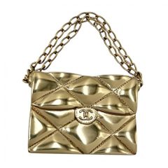 CHANEL ゴールド キルティング 2WAY ハンドバッグ・ショルダーバッグ