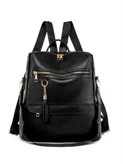 バッグ レディース バックパック PUレザー ヴィンテージ バックパック ウォレット コンバーチブル 多機能 ショルダーバッグ ハンドバッグ 旅行用バックパック 女性用 タッセルチャーム付き
